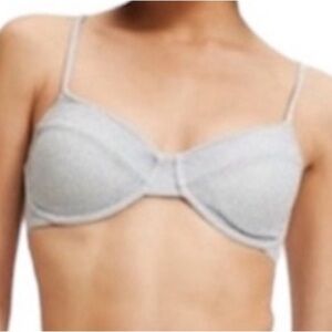 Good American Sparkle Demi Bra Bikini - NWT - Size 0 (XS)